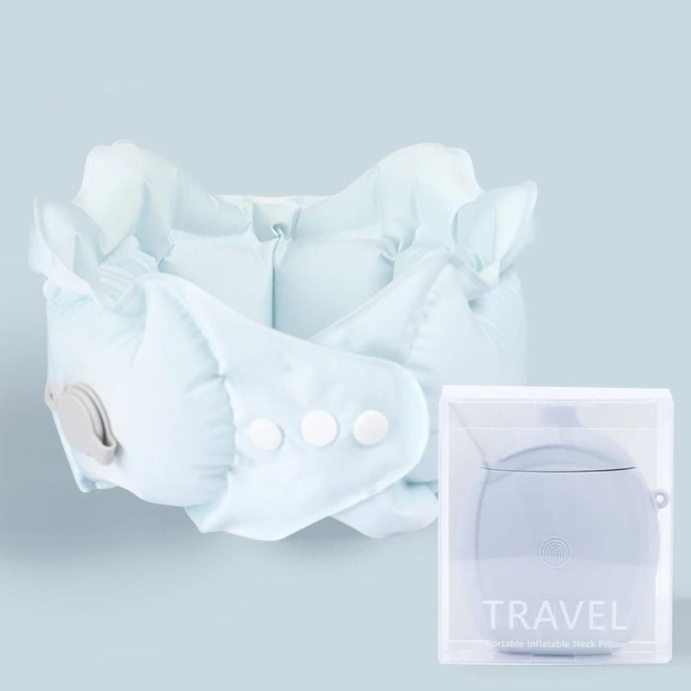 Press Inflatable Inflatable Pillow U-shaped Foldable Neck Protection Pillow Super Light Relax Neck Travel Neck Pillow Travel