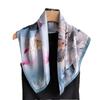 Korean Version 70Cm Small Square Scarf Imitation Silk Scarf Headscarf Spring And Summer Printed Scarf Scarf Professional Versatile Scarf
