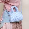 Handheld Small Bag - Exquisite Women's Casual Tote Bag with Shoulder Strap, Korean-style Checkered Bag