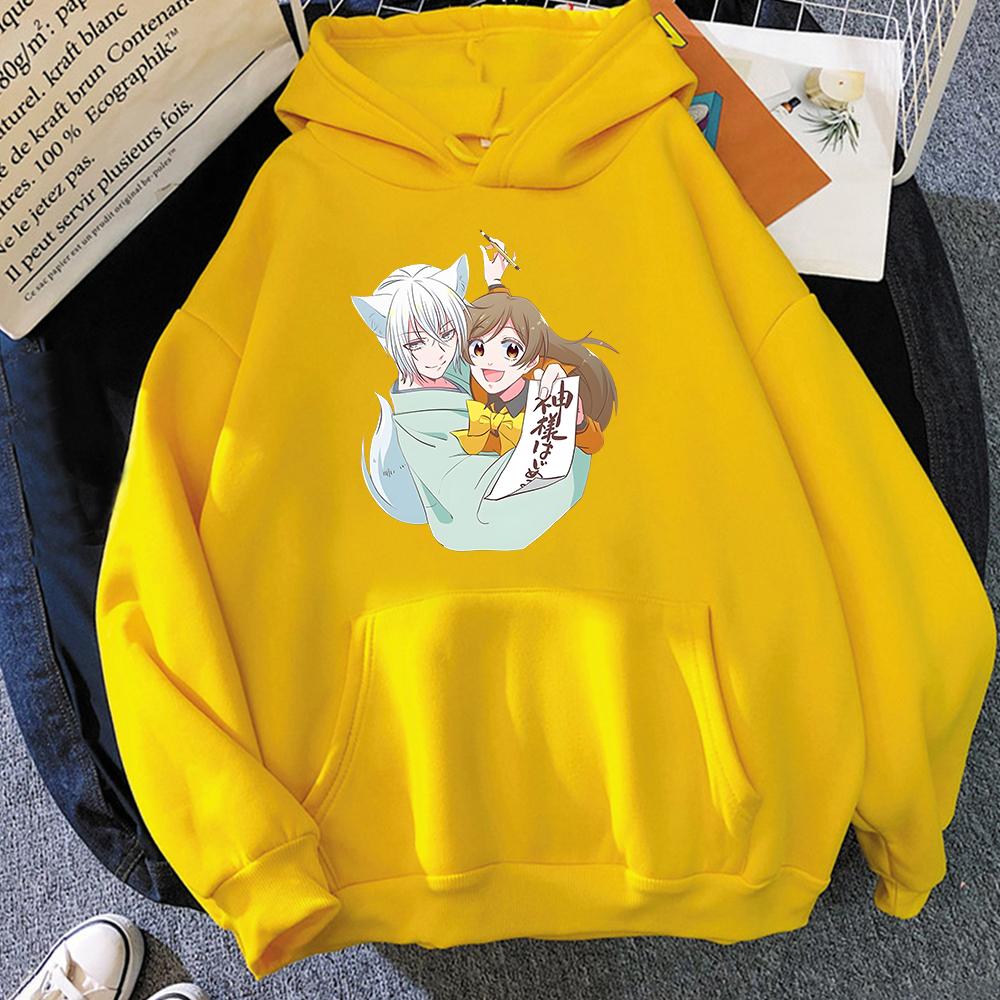 

Tomoe and Nanami Momozono Unisexga Толстовки Японские Unisexga Kamisama Kiss Толстовки Уличная одежда Повседневные топы унисекс с длинными рукавами с капюшоном XL
