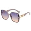 New G home women's high-end glasses UV-proof sunglasses large frame round face thin sunscreen sunglasses