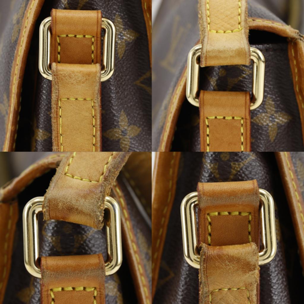 LOUIS VUITTON Menil Montan MM Shoulder Bag M40473 Brown Monogram canvas unisex Used