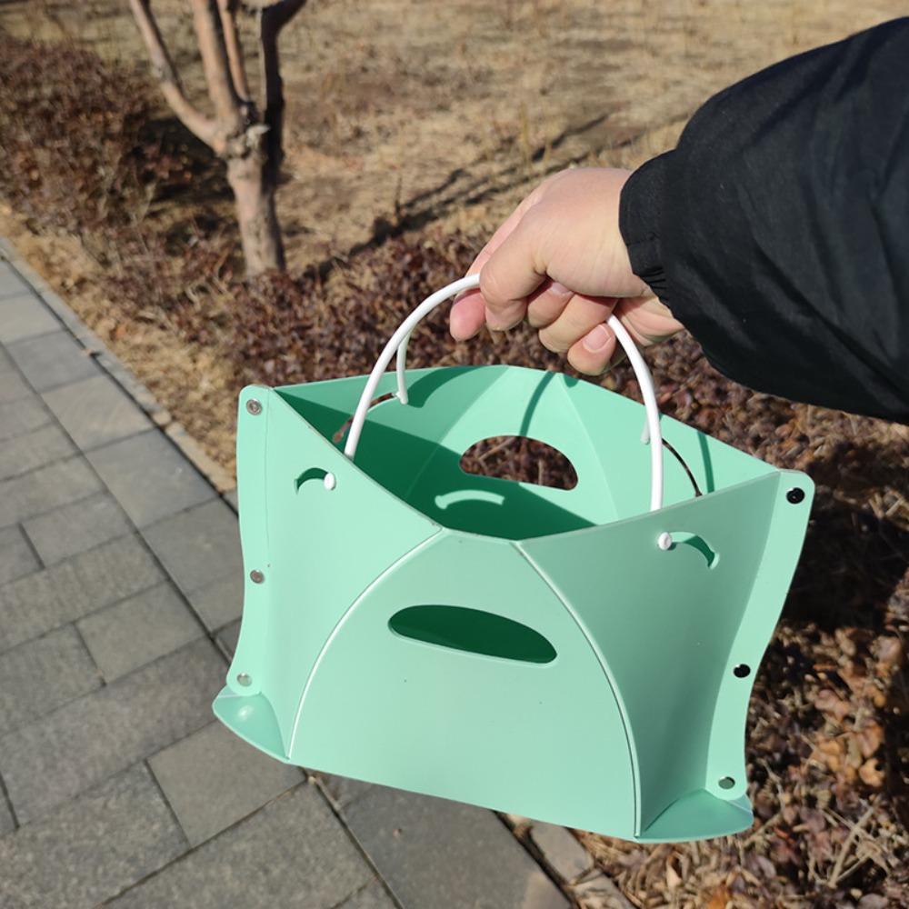 Hand Basket Portable Folding Step Stool Large Capacity Fashion Card Shrink Stools Travel storage bag Outdoor Camping supplies