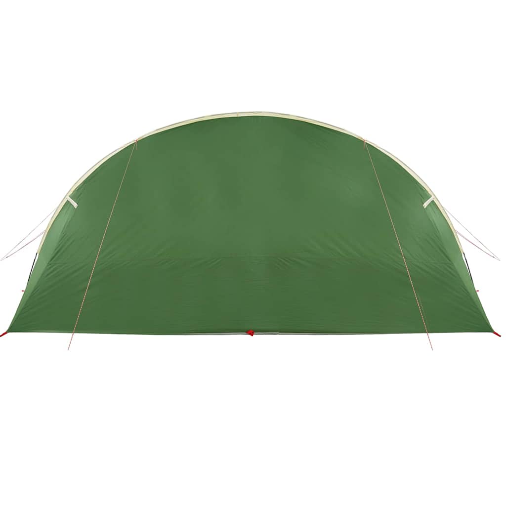 6 Person Tunnel Tent in Green and White 700 x 590 x 215 cm