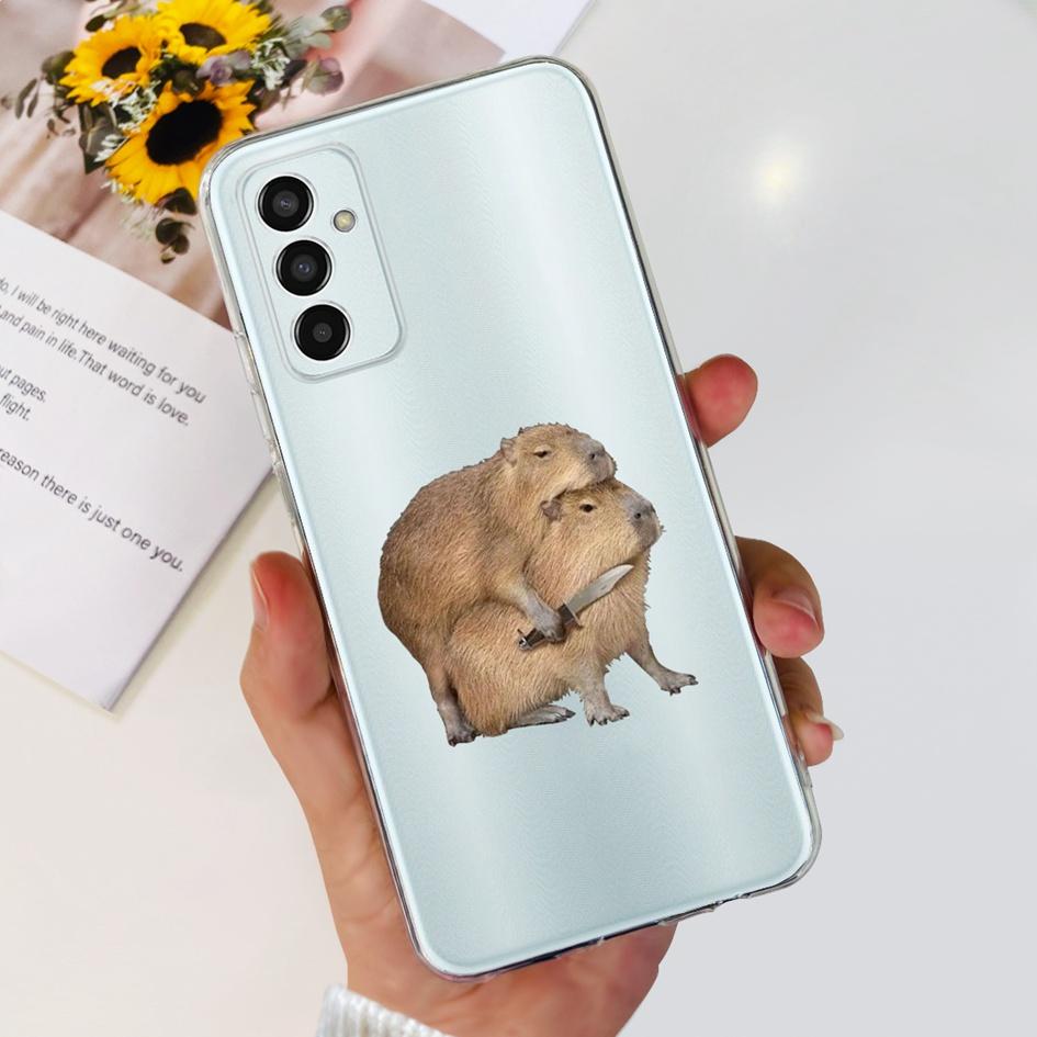 For Samsung Galaxy M13 Case M 13 2022 Cover SM-M135F Lovely Astronaut Clear Soft Silicone Shockproof Bumper For Samsung F13 Capa