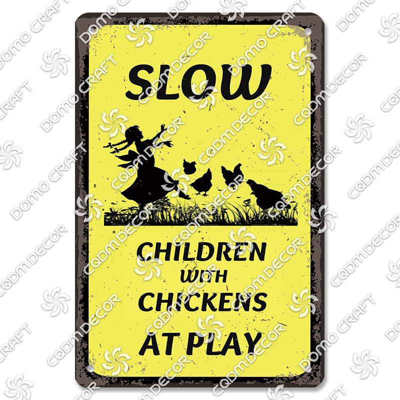 Retro Chicken Poster Metal Tin Signs Rooster Hen Eggs Metal Plate Vintage Wall Decor Club Farm Chicken Coop
