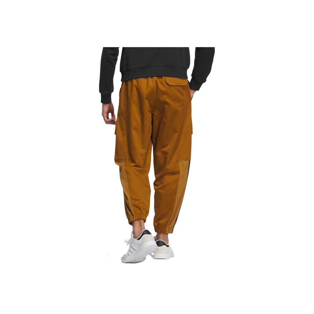 adidas Neo High-Waisted Straight-Fit Casual Jogger Pants Men Bottoms Brown IK6016