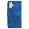 For iPhone 16 Shockproof Case Leather Phone Cover 7-Shaped Imprint