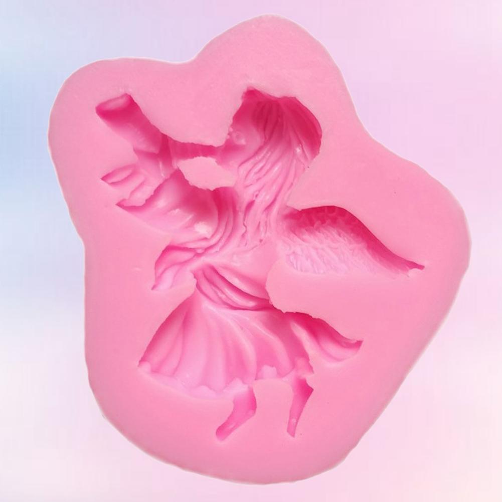 Silicone Cake Mold Little Angel s Pattern Desserts Chocolate Baking DIY Mold Making Tool