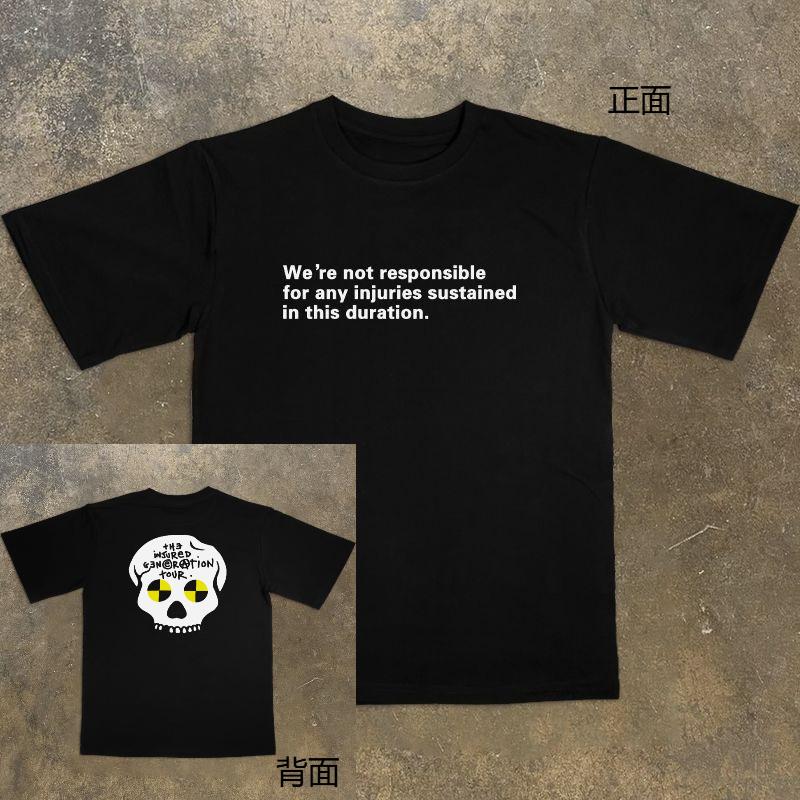 

ASAP ROCKY A$AP Hip-hop Rapper Hiphop Retro American High Street Round-neck Short-sleeved T-shirt 4XL