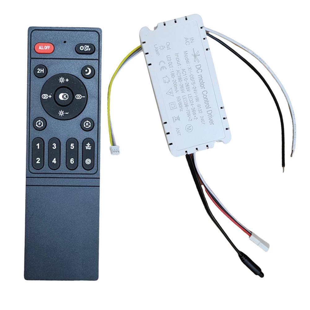 For Indoor Lighting Dimming Receiver 6-Speed Remote Controller Ambiance Lighting Model With Air Guide Adjustable Speed Settings