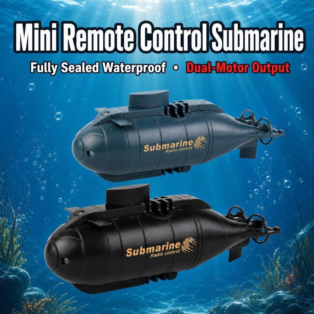 USB Chargeable Remote Control Submarine Plastic Mini Submarine New RC Submarine Toy  Kids' Toys