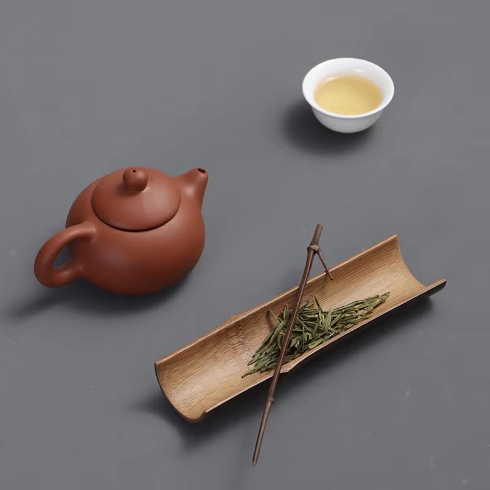High Quality Natural Bamboo Tea Scoop Handmade Chahe Cha Ze Tea Needle  Tea Accessories