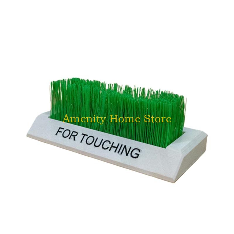 F26C 3D Printed Touch Grass Artificial Grass Ornament 3D Fake Plant Fidgety Toy Desktop Decoration for Home Office Decorations