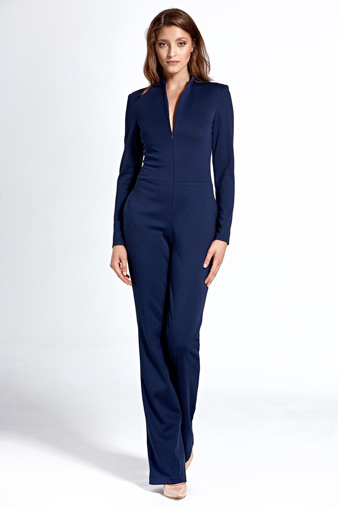 navy jumpsuit formal