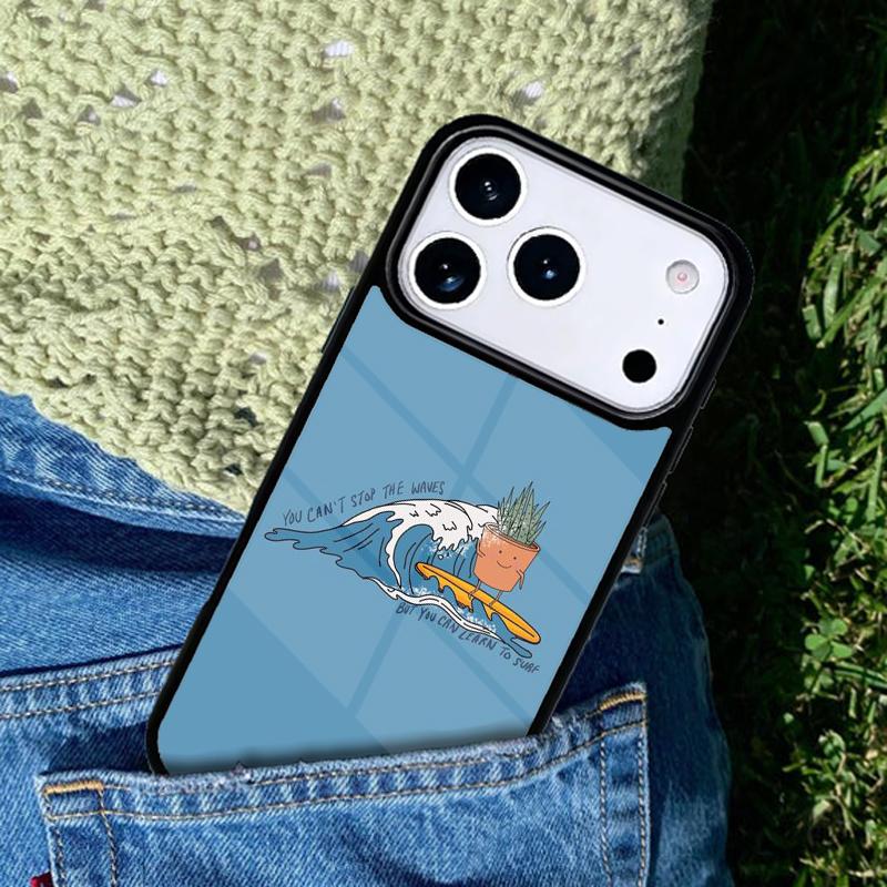 Learn To Surf Can't Stop Waves Mobile Phone Case Compatible with IPhone 17 16 15 14 13 12 11Pro Max 17 Air Cover