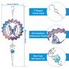 Stainless Steel Wind Spinner Catcher Creative 3D Gradient Color Butterfly Hanging Windchime for Garden Yard Balcony Decoration