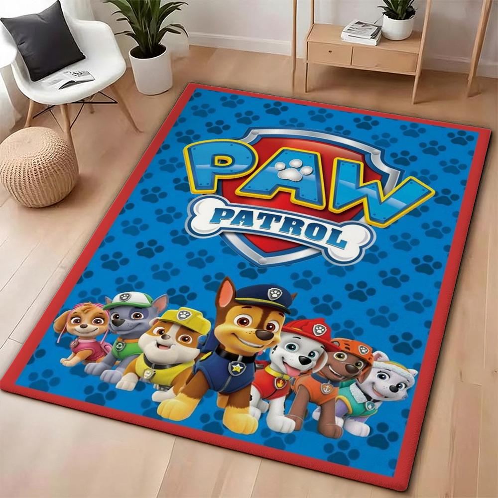 Paw Patrol Rescue Team Theme Rug Nonslip Durable Carpet For Gaming Room Play Area Home Party Decor Halloween Gift