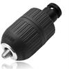 Keyless Drill Chuck,Clamp Range 2mm~13mm(0.08"~0.51"),1/2-20UNF Quick Grip Chuck with 1/2inch Chuck Socket Square Female Adapter Tire Chucks 1