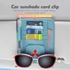 dnsh2 Car Sunglasses Holder Visor Pouch Bag Ticket Card Clip For Mitsubishi Outlander Lancer Eclipse Mirage Xpander Attrage