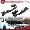 1 Pair Hood Hinges for Honda Accord 2008-2012 for Honda Crosstour 2012-2015 Front Bonnet Bracket No.60170TA0A00ZZ/60120TA0A00ZZ Black Iron