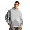 Li Ning Sweatshirts Men's Heather Gray Patchwork Hooded Moderate Regular AWDV255-5