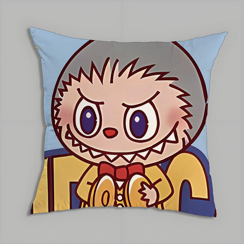 Peripheral Series Pillow Labubu Cartoon Doll Doll Pillow Cushion Cushion Gift Back Cushion