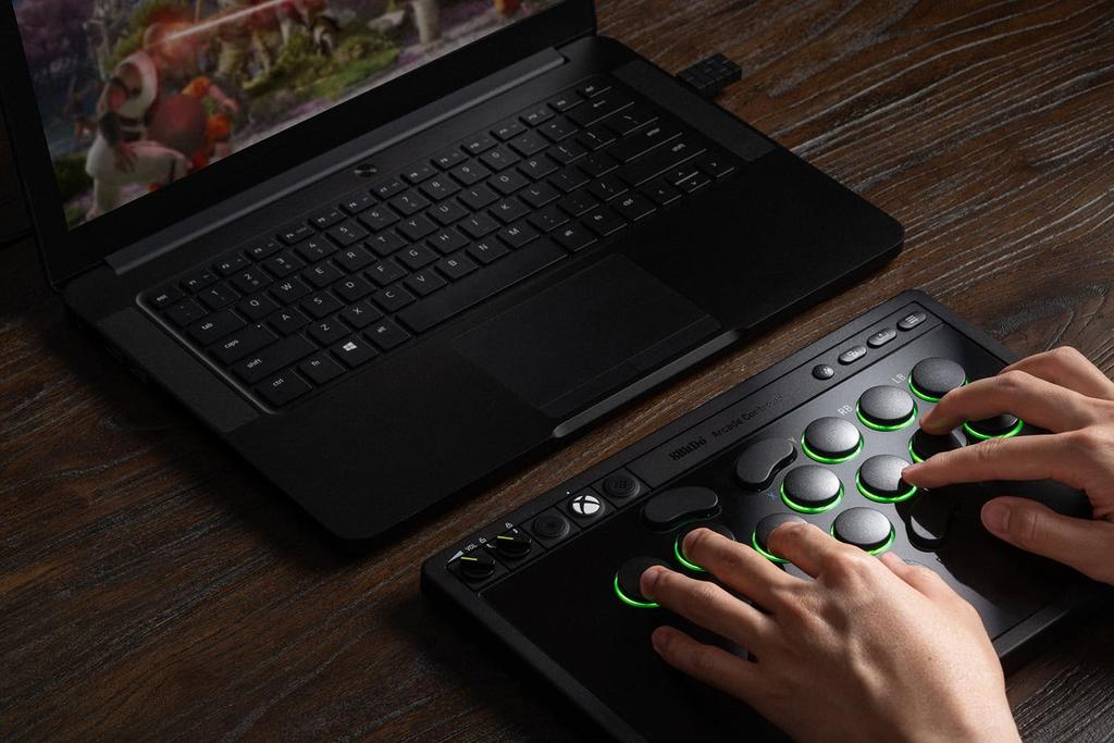 8BitDo Arcade Controller with Xbox Series Xbox and Mechanical Programmable RGB Lighting Officially Licensed All-Button (Compatible XS, One, PC), 2.4G