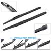 BROSHOO Car Wiper Blade Natural Rubber 16"+16" - For JEEP Gladiator JT Front Windshield Windscreen Cars Accessories