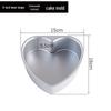 ZISIZ 6-Inch Heart Springform Cake Molds (2-Pack)