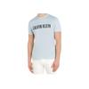 Calvin Klein Solid Color Round Neck Letter Print Short Sleeve T-Shirt Men Tops Light-Green 000NM1959E-94P