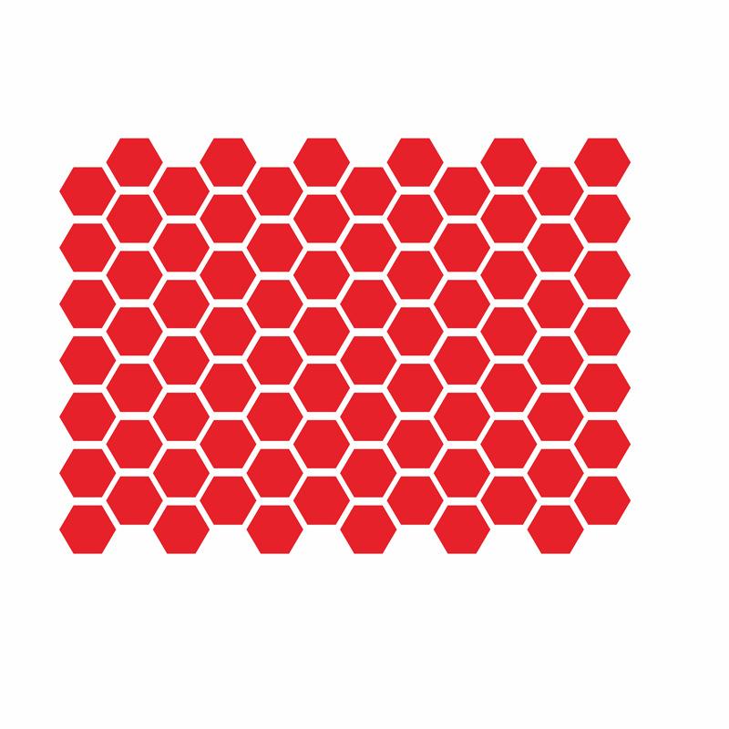 New Honeycomb Reflective Car Sticker, Waterproof Protective Decal for Motorcycle Helmet Bike Laptop ,auto Accessories