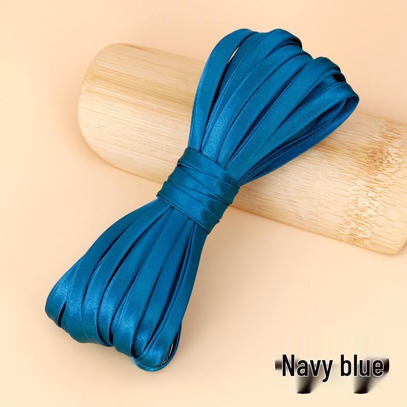 Hengmeihe Satin Cheongsam Paspelband - 0,6 cm Bügelfreie Saumeinfassung für Bekleidungszubehör