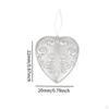5 Pieces Craft Needle Threader Set Sewing Accessories Metal Heart Shape Organizer Holders