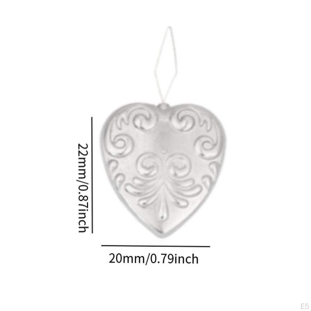 5 Pieces Craft Needle Threader Set Sewing Accessories Metal Heart Shape Organizer Holders