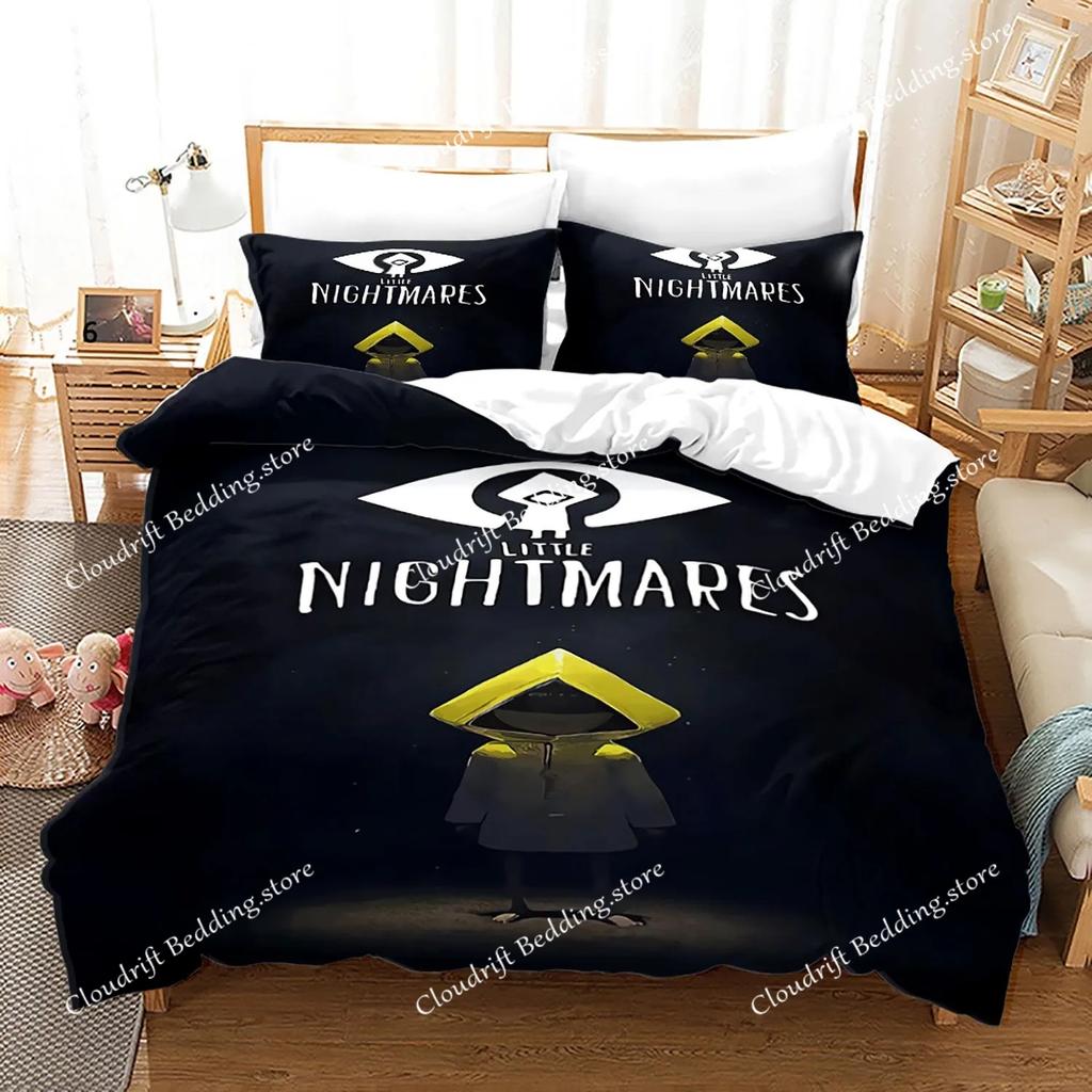 Little Nightmares Bedding Set Single Twin Full Queen King Size Bed Set Adult Kid Bedroom Duvet Cover Sets 3D Anime Bed Sheet Set