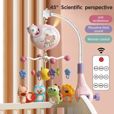 Baby Mobiles for Cribs Crib Mobile with Music & Lights Remote Control Rotating