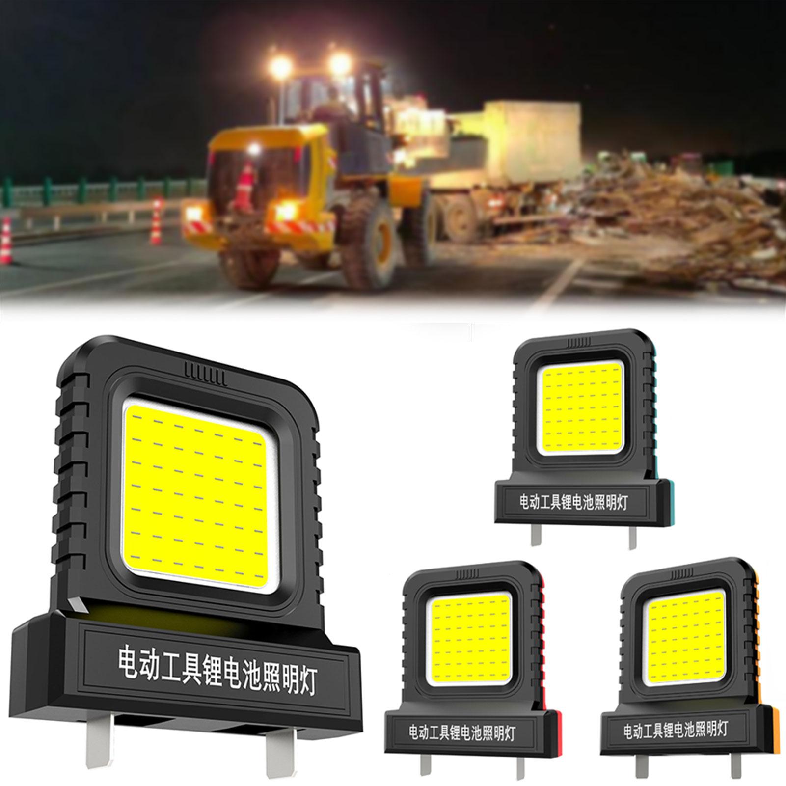 

Cordless LED Work Light Compatible with 20-21V Lithiums Power Tool Batteries Portable Floodlight for Construction Emergency помаранчевий