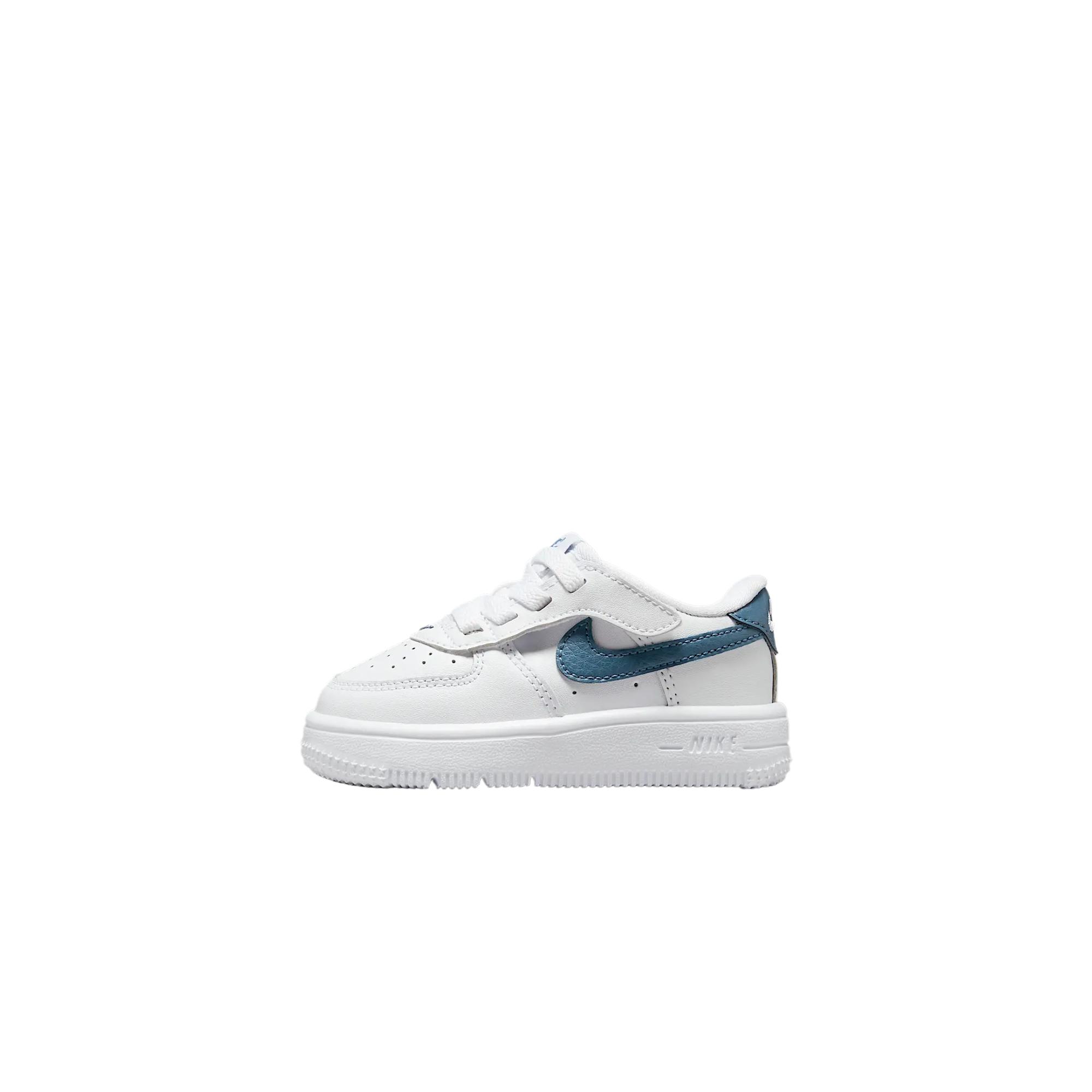 

Nike Force 1 Low Модные Универсальные Дышащие Удобные Трендовые Низкие Кроссовки для Ходьбы Детская Обувь Белый Гром FN0236-110 23.5