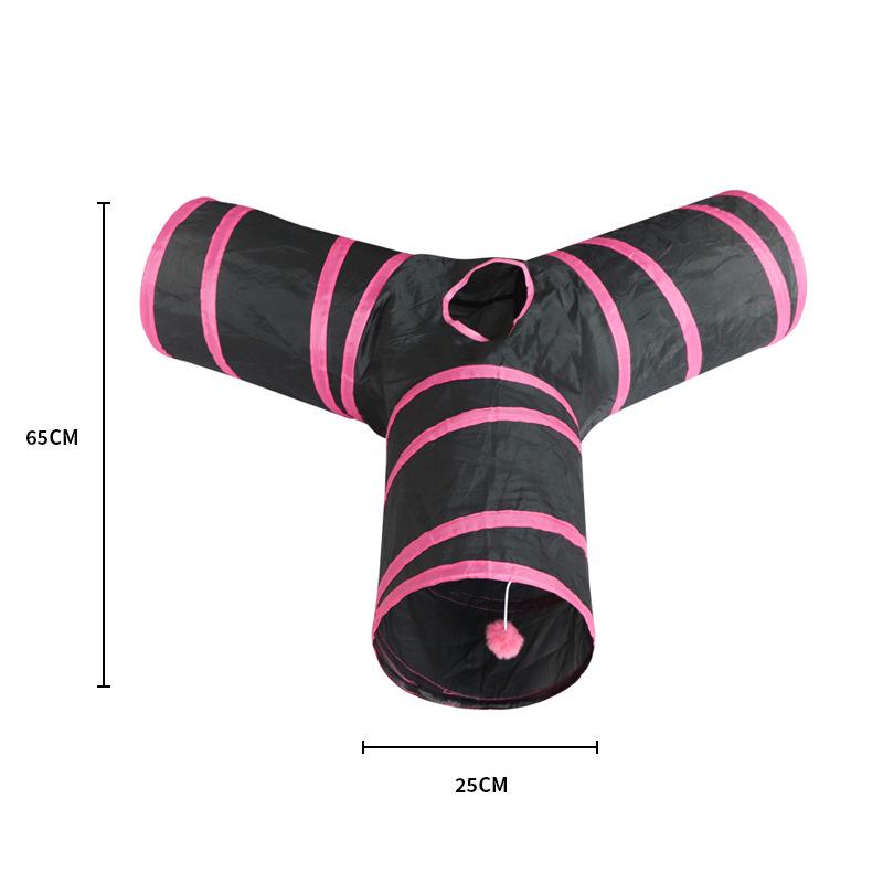 Polyester Kitten Cat Tunnel Teaser Toy - Self-Play, Four Seasons Universal