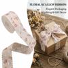 Double Velvet Lace Trim Fabric 1.50in×10 Yard DIY Gift Wrapping Single Face Ribbons Chiffon Tape Handmade Bows