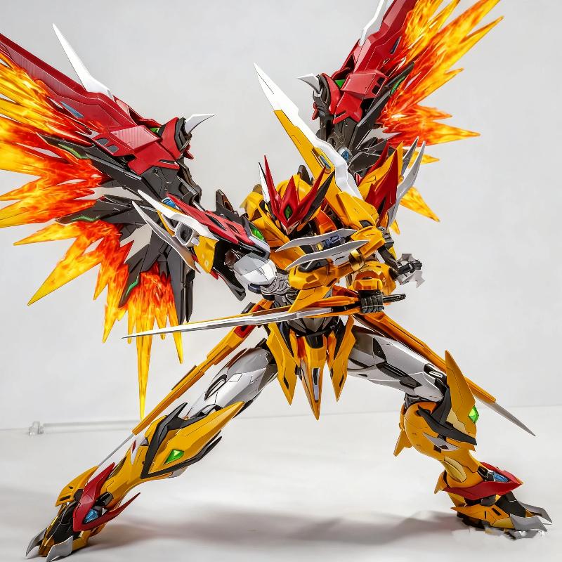 21cm Motor Nuclear MNP-XH01 Bai Qi Action Figure With Alloy Skeleton Expandable Wings Desktop Decoration Assembly Model Kit Gift