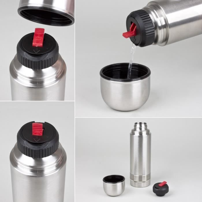 Thermos - emsa - senator - 0,50l - acier inoxydable - gris - mixte