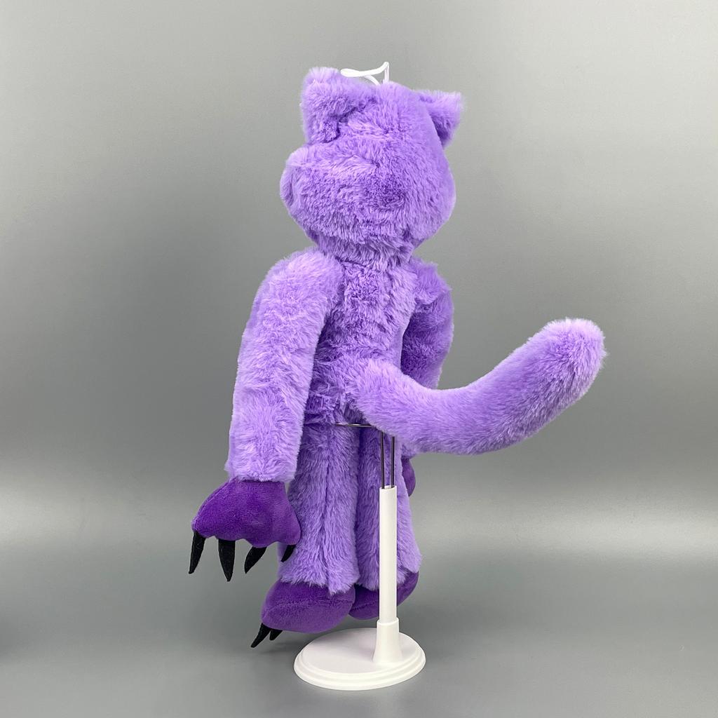 Smiling Critters Plush Toy Cute Stuffed Anime Purple Cat Plush Doll Hopscotch Catnap Soft Stuffed Kids Toy Birthday Gift