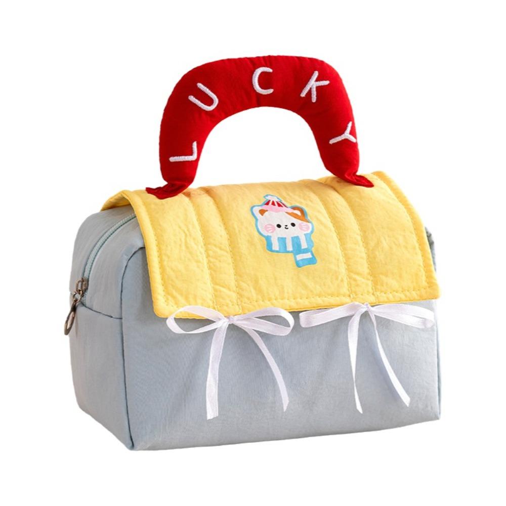 House Shape Cosmetic Bag Waterproof Washbag New Makeup Bag  Home Travel синий/жёлтый