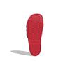Adidas Neo Adilette Comfort Adjustable Cartoon Letter Velcro Non-Slip Slide Sandals Unisex Footwear Red White FY3040