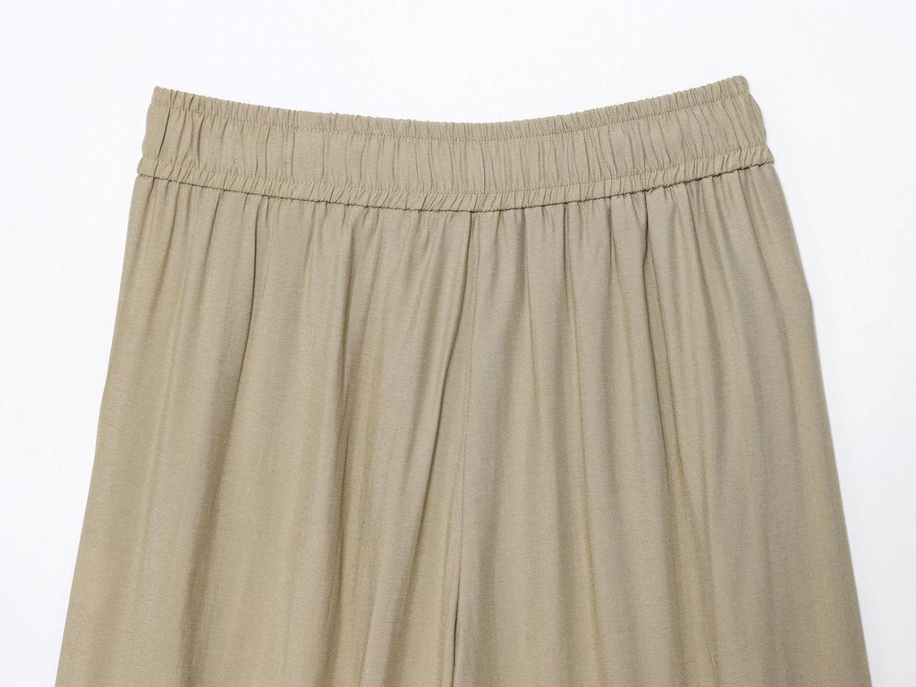 European Women's 2025 Fashion Wide-Leg Stretchy Waist Trousers