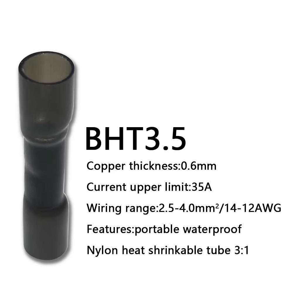 20PCS New AWG 26-10 Heat Shrink Butt Wire Connectors 0.3-6.0mm2 Waterproof Heat Shrink Connectors Insulated Universal Terminals