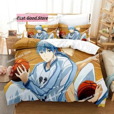 Kuroko's Basketball Bettwäsche-Set Einzelbett Twin Full Queen King Size Bettset Erwachsener Kind Schlafzimmer Bettdeckenbezug-Sets 3D-Druck Anime