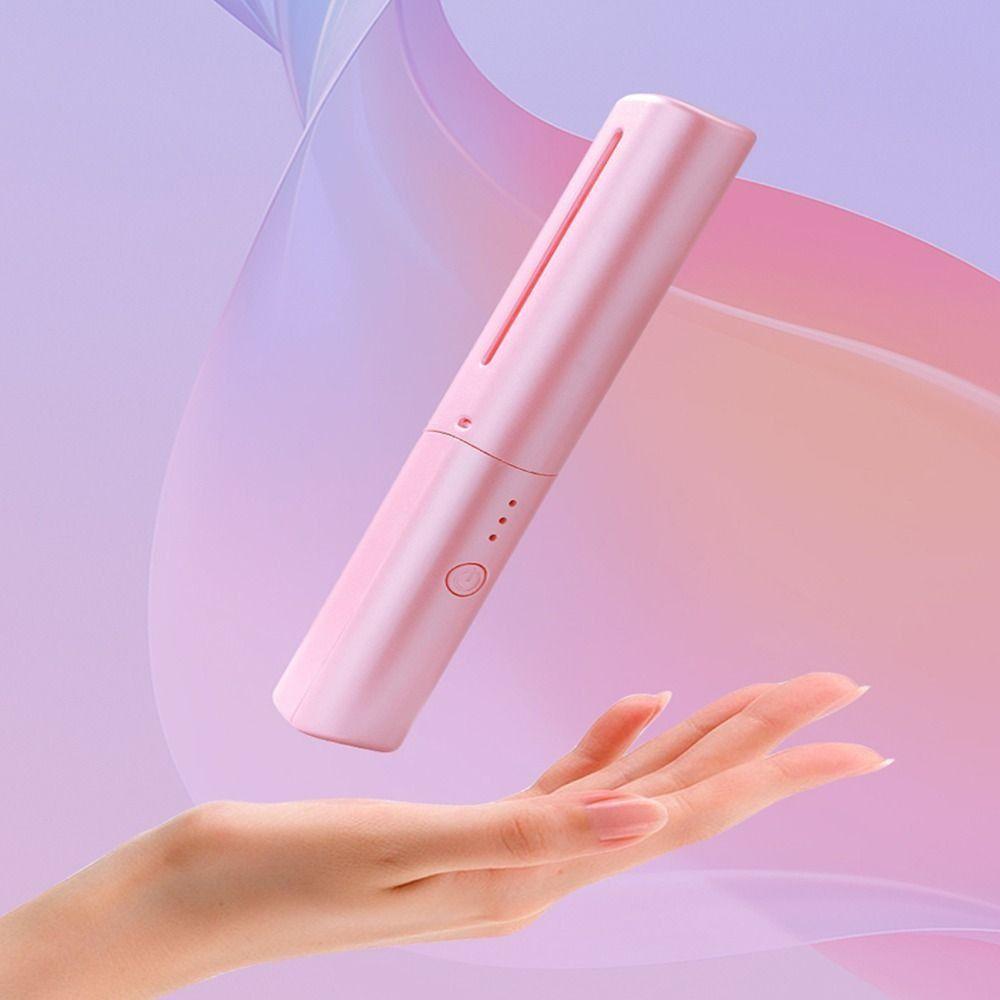 Rechargeable Hair Straightener 2 In 1 Fast Heating Comb Portable Lazy Wireless Hair Hot Comb Women